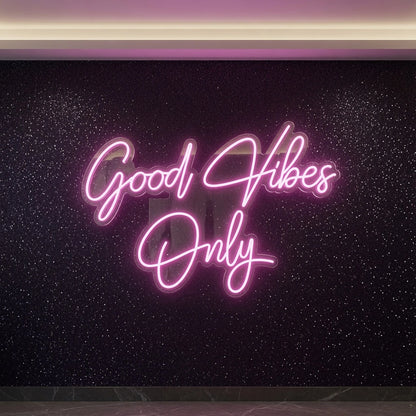 Good Vibes Only Business Wall Decor LED Neon Sign Wall Neon Sign - 04 Size Image