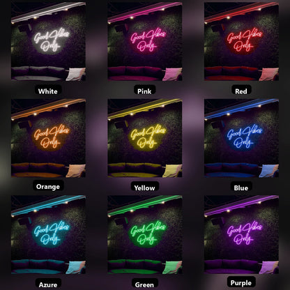 Good Vibes Only Business Wall Decor LED Neon Sign Wall Neon Sign - 05 Color Grid