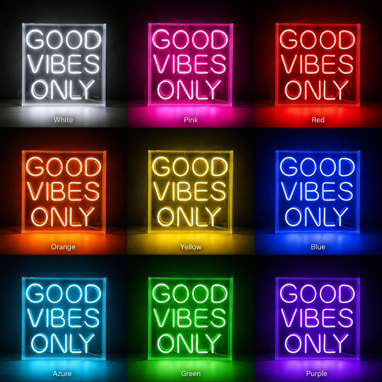 Good Vibes Only Classic LED Neon Sign - Shineneon