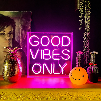 Good Vibes Only Classic LED Neon Sign - Shineneon