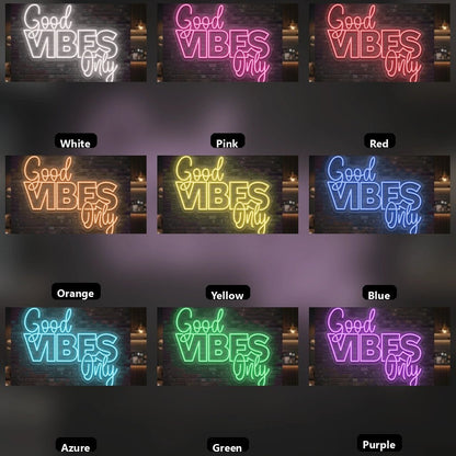 Good Vibes Only Coffee Bar Wall Art LED Neon Sign - Shineneon