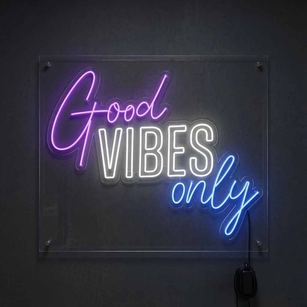 Good Vibes Only Coffee Shop Wall Decor LED Neon Sign - 01 Original Product Image
