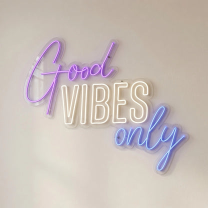 Good Vibes Only Coffee Shop Wall Decor LED Neon Sign - 04 Size Image