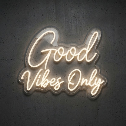 Good Vibes Only Commercial Wall Art LED Neon Sign - 01 Original Product Image