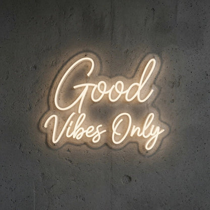 Good Vibes Only Commercial Wall Art LED Neon Sign - Shineneon
