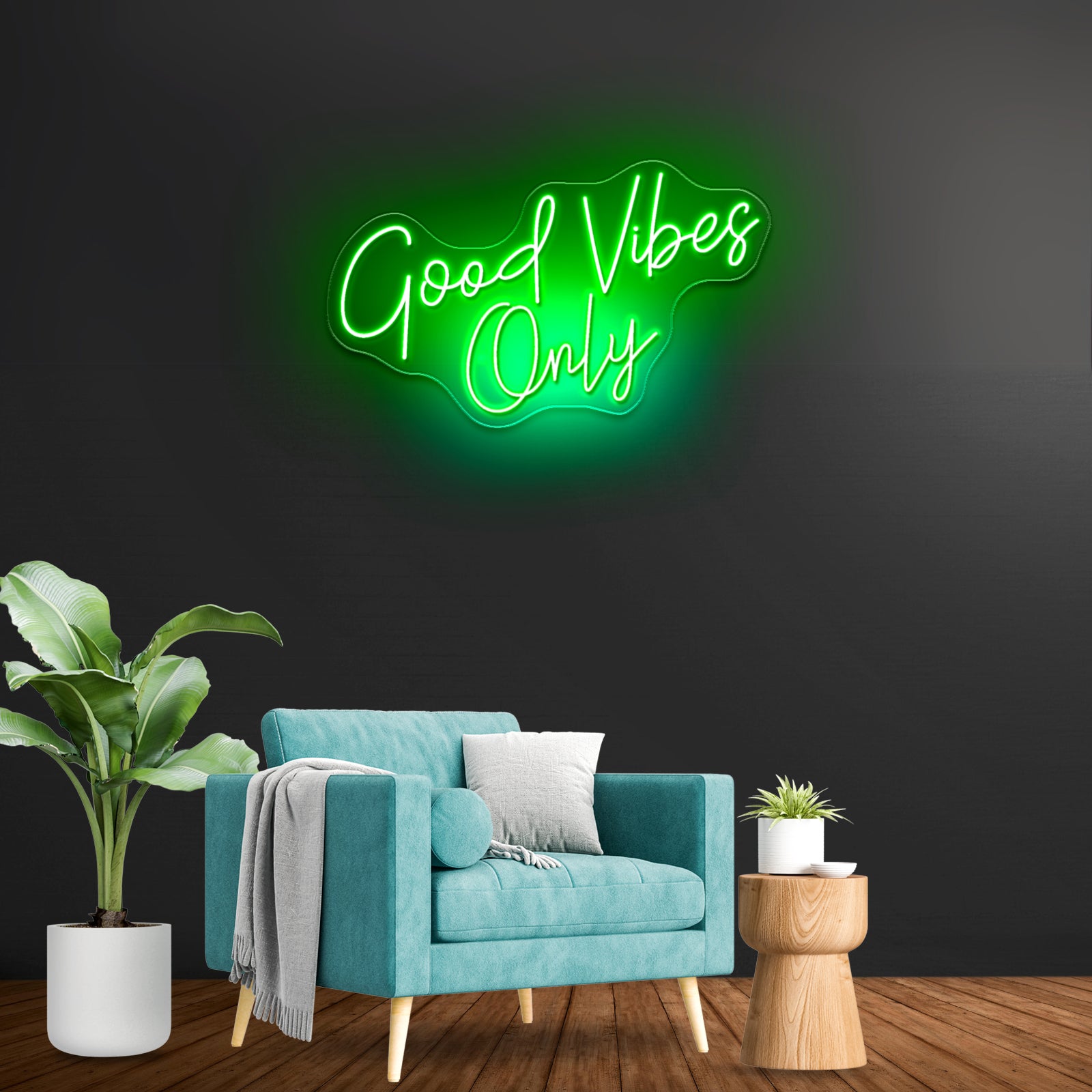 Good Vibes Only Custom Neon Letters