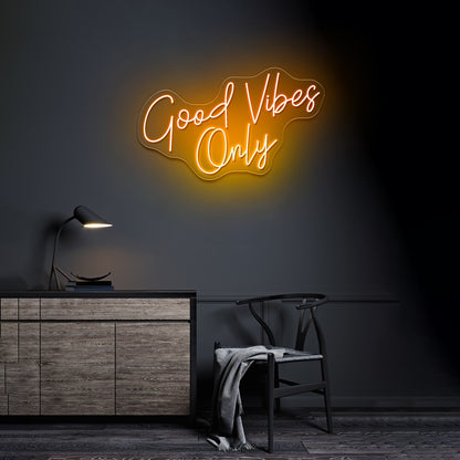 Good Vibes Only Custom Neon Letters