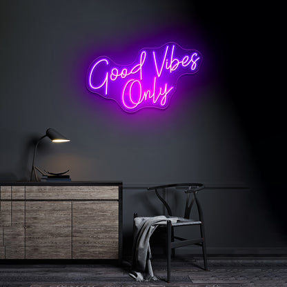Good Vibes Only Custom Neon Letters