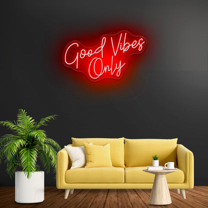 Good Vibes Only Custom Neon Letters
