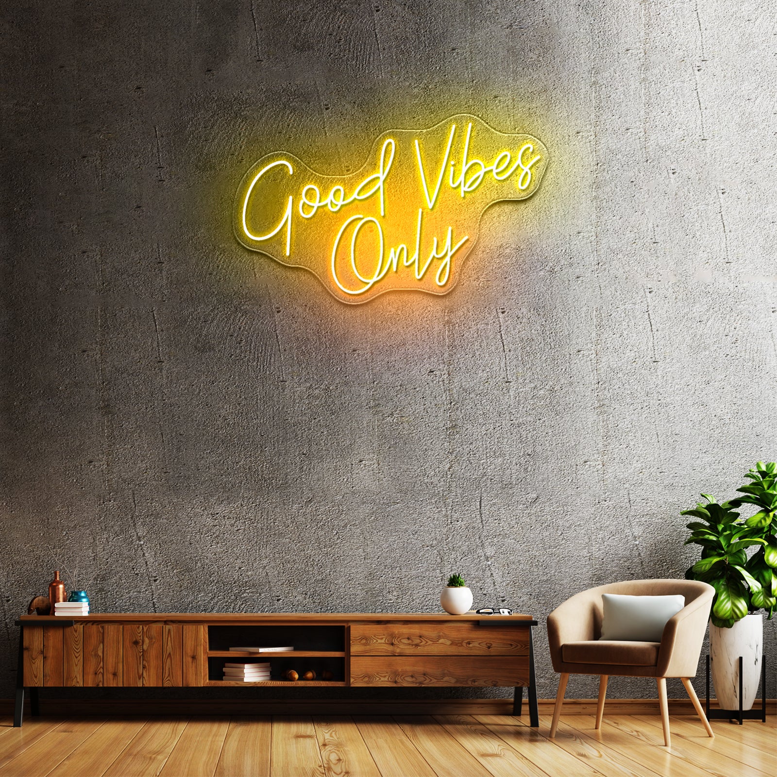 Good Vibes Only Custom Neon Letters