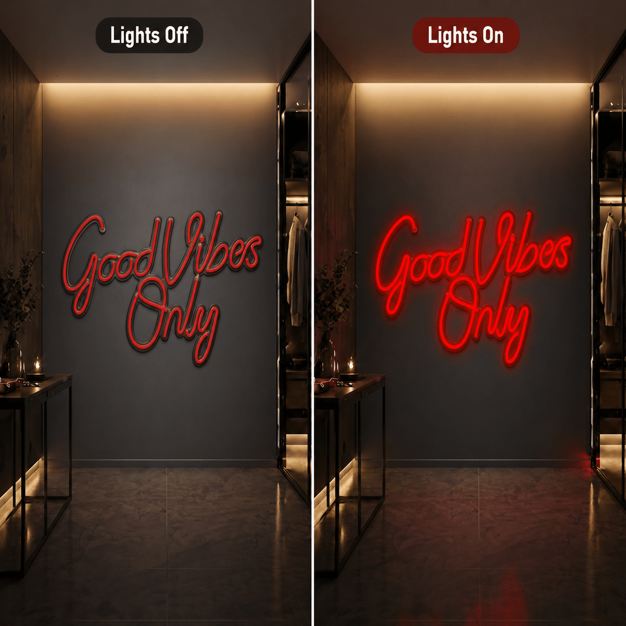 Good Vibes Only Cutout LED Neon Sign - Shineneon