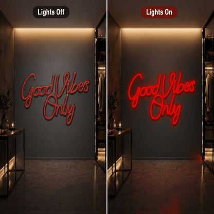Good Vibes Only Cutout LED Neon Sign - Shineneon
