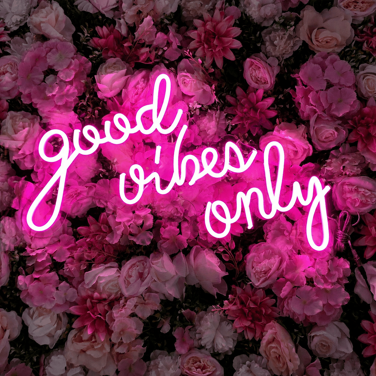 Good Vibes Only Dorm Room Decor LED Neon Sign - Shineneon