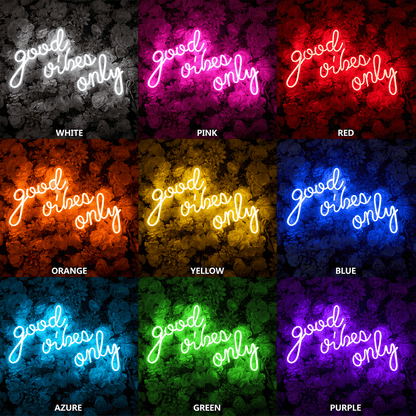Good Vibes Only Dorm Room Decor LED Neon Sign - Shineneon
