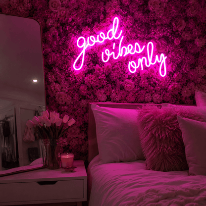 Good Vibes Only Dorm Room Decor LED Neon Sign - Shineneon
