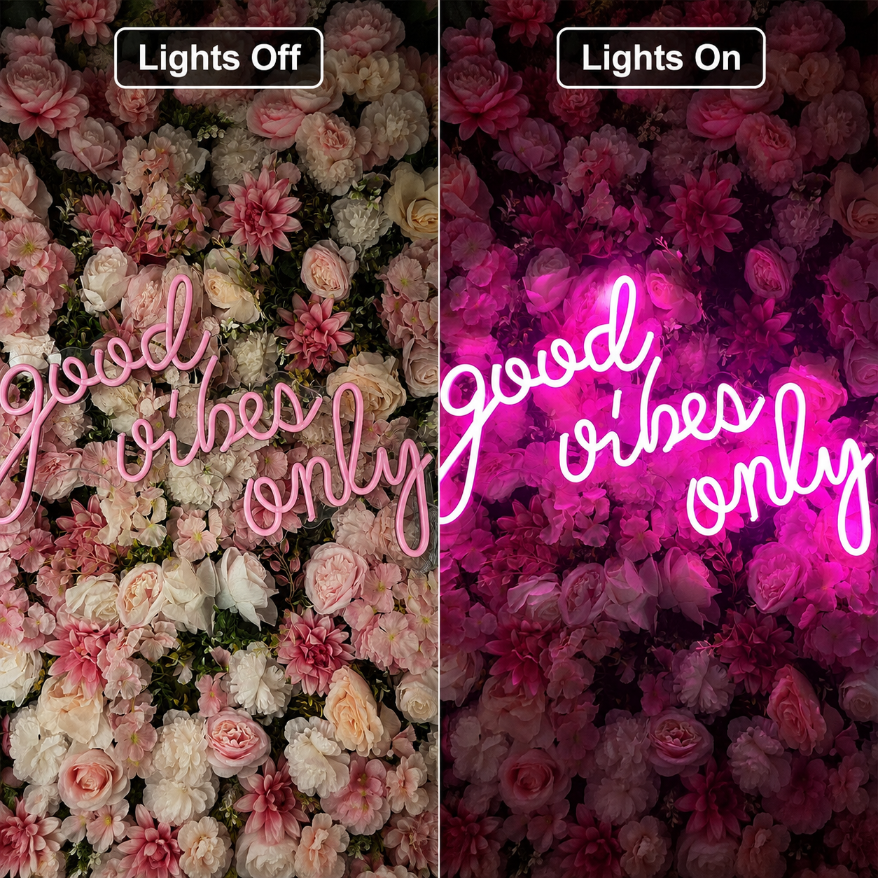 Good Vibes Only Dorm Room Decor LED Neon Sign - Shineneon
