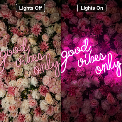 Good Vibes Only Dorm Room Decor LED Neon Sign - Shineneon