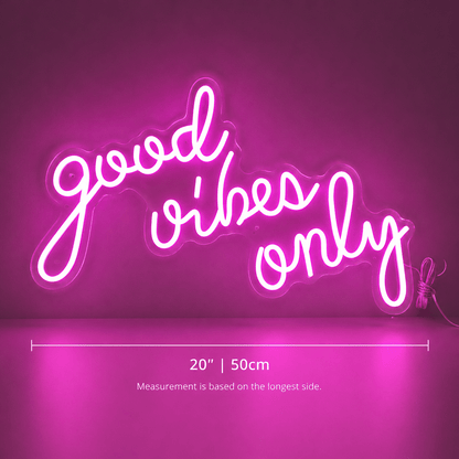 Good Vibes Only Dorm Room Decor LED Neon Sign - Shineneon