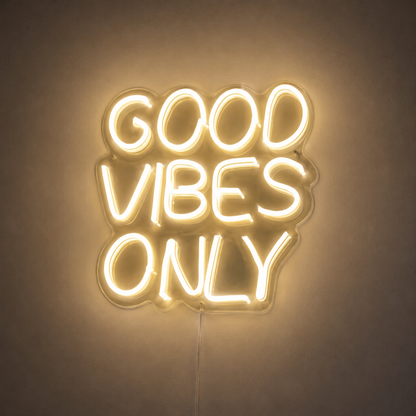 Good Vibes Only Handwritten Decor Sign LED Neon Sign - 02 High-Converting Product Image