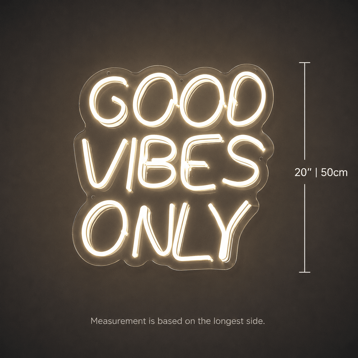 Good Vibes Only Handwritten Decor Sign LED Neon Sign - Shineneon