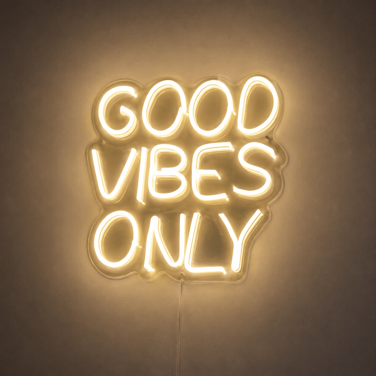 Good Vibes Only Handwritten Decor Sign LED Neon Sign - Shineneon