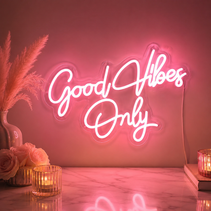 Good Vibes Only Home Decor LED Neon Sign - 02 High-Converting Product Image