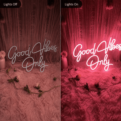 Good Vibes Only Home Decor LED Neon Sign - Shineneon
