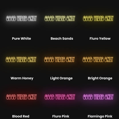 Good Vibes Only Ii Led Neon Sign | Shineneon