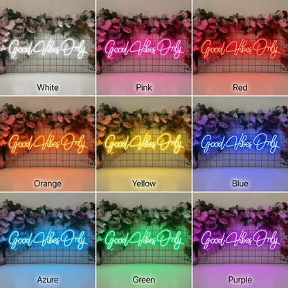 Good Vibes Only LED Neon Sign Bedroom Decor - Shineneon