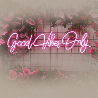 Good Vibes Only LED Neon Sign Bedroom Decor - Shineneon