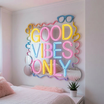 Good Vibes Only LED Neon Sign Bedroom Decor Wall Decor - 01 Original Product Image