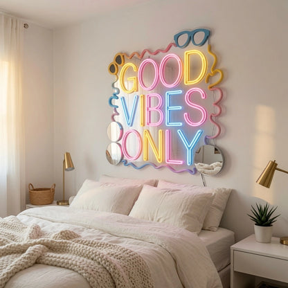 Good Vibes Only LED Neon Sign Bedroom Decor Wall Decor - 02 High-Converting Product Image