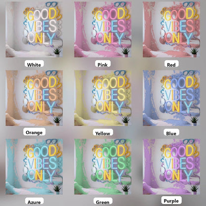 Good Vibes Only LED Neon Sign Bedroom Decor Wall Decor - Shineneon