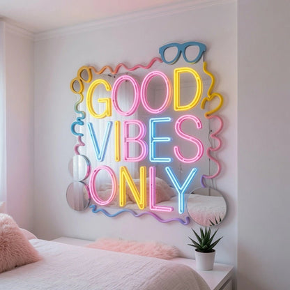 Good Vibes Only LED Neon Sign Bedroom Decor Wall Decor - Shineneon