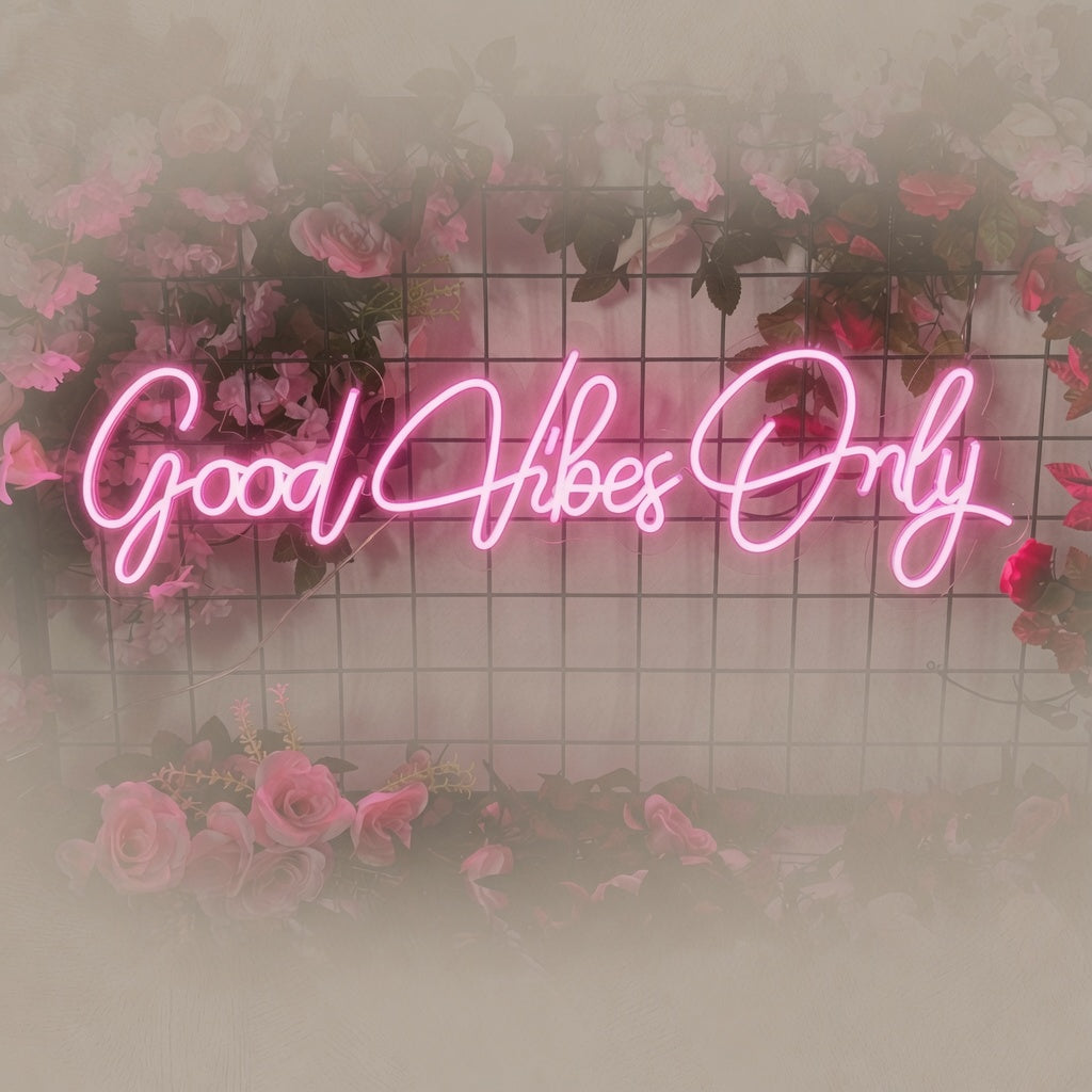 Good Vibes Only LED Neon Sign Bedroom Decor Wall Neon Sign - 01 Original Product Image