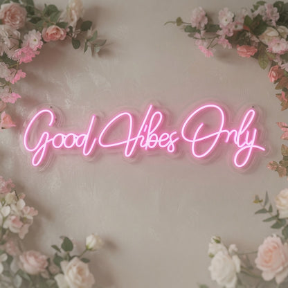 Good Vibes Only LED Neon Sign Bedroom Decor Wall Neon Sign - 02 High-Converting Product Image
