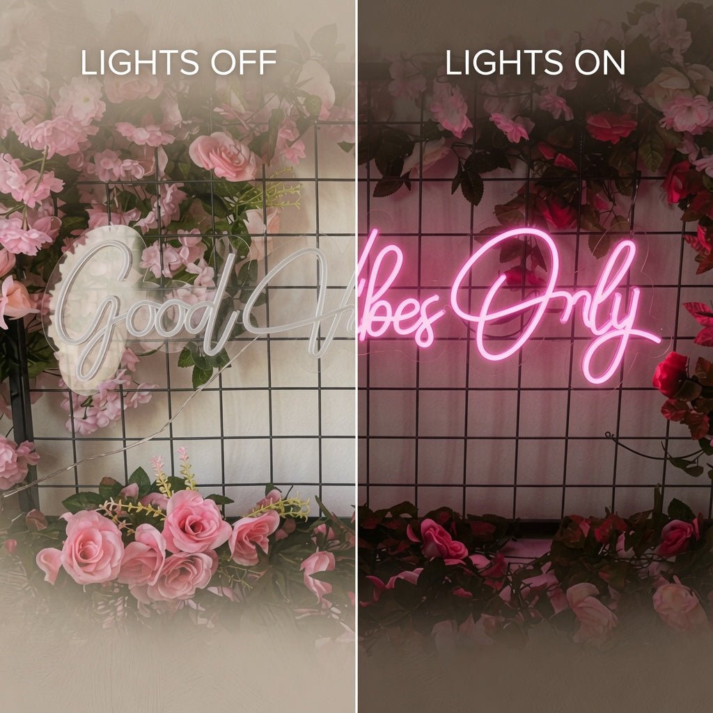 Good Vibes Only LED Neon Sign Bedroom Decor Wall Neon Sign - Shineneon