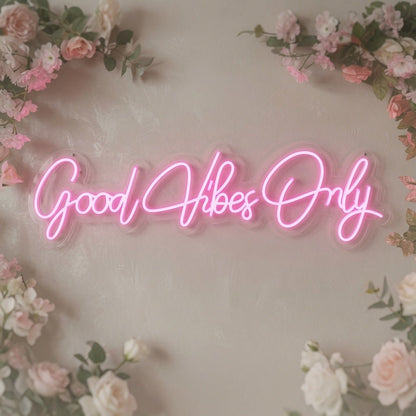 Good Vibes Only LED Neon Sign Bedroom Decor Wall Neon Sign - Shineneon