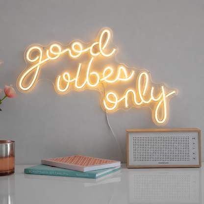 Good Vibes Only LED Neon Sign Bedroom Wall Art - 01 Original Product Image