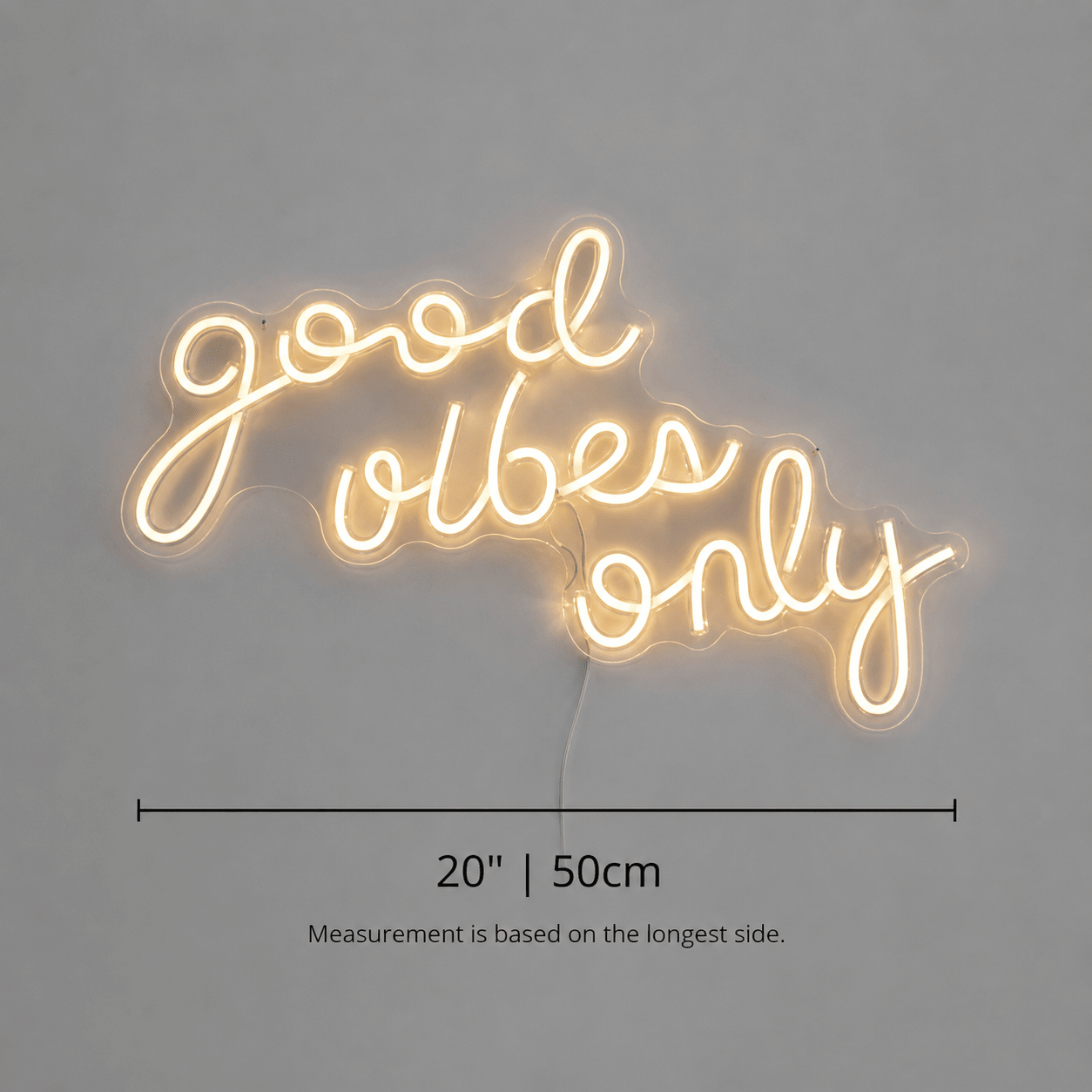 Good Vibes Only LED Neon Sign Bedroom Wall Art - Shineneon