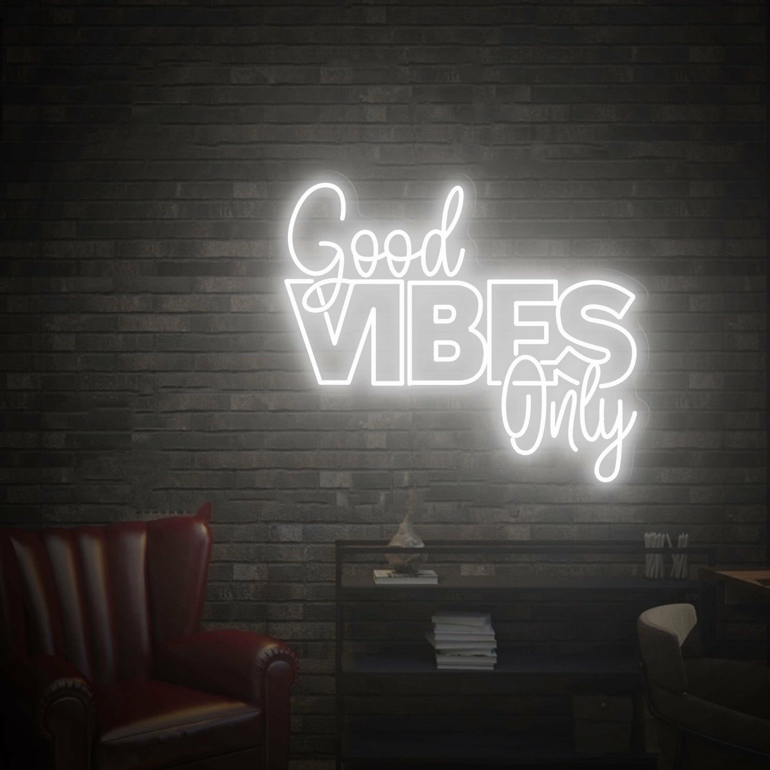 Good Vibes Only Led Neon Sign For Bars - Shineneon