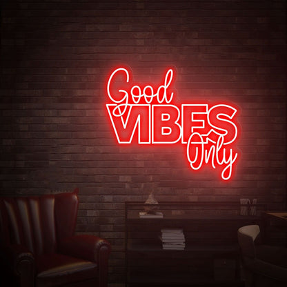 Good Vibes Only Led Neon Sign For Bars | Shineneon