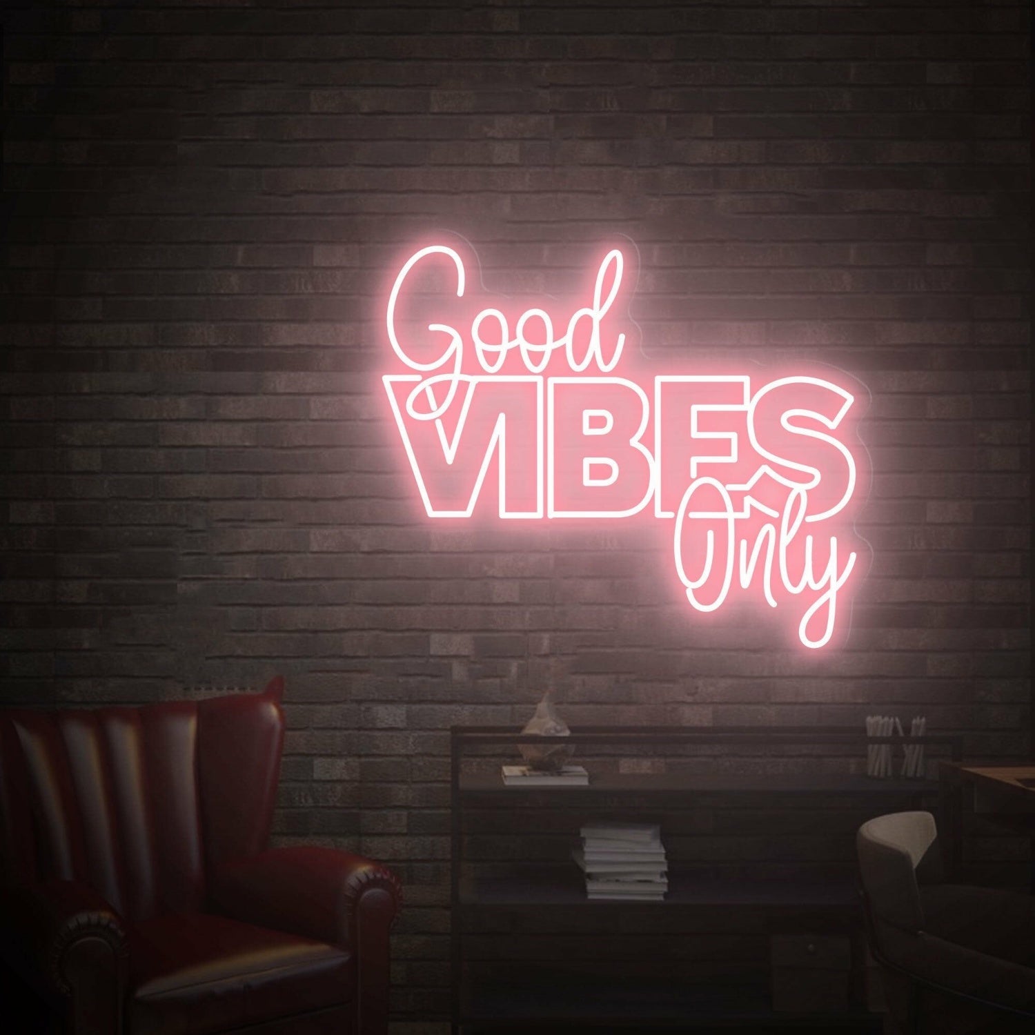 Good Vibes Only Led Neon Sign For Bars - Shineneon