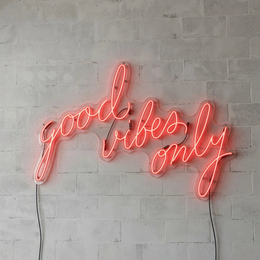 Good Vibes Only LED Neon Sign Home Art - 01 Original Product Image