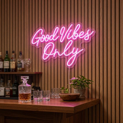Good Vibes Only LED Neon Sign Home Decor Wall Decor - Shineneon