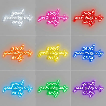 Good Vibes Only LED Neon Sign Home Wall Art - Shineneon
