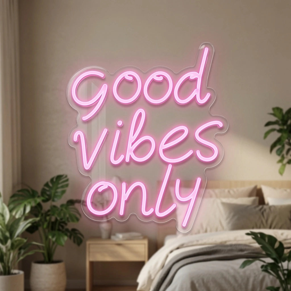 Good Vibes Only LED Neon Sign Home Wall Art Wall Decor - 01 Original Product Image