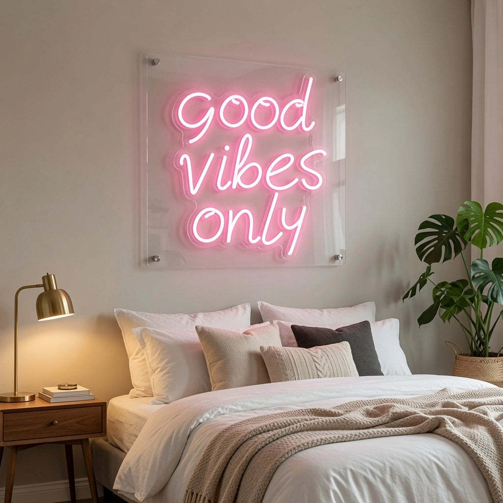 Good Vibes Only LED Neon Sign Home Wall Art Wall Decor - 02 High-Converting Product Image
