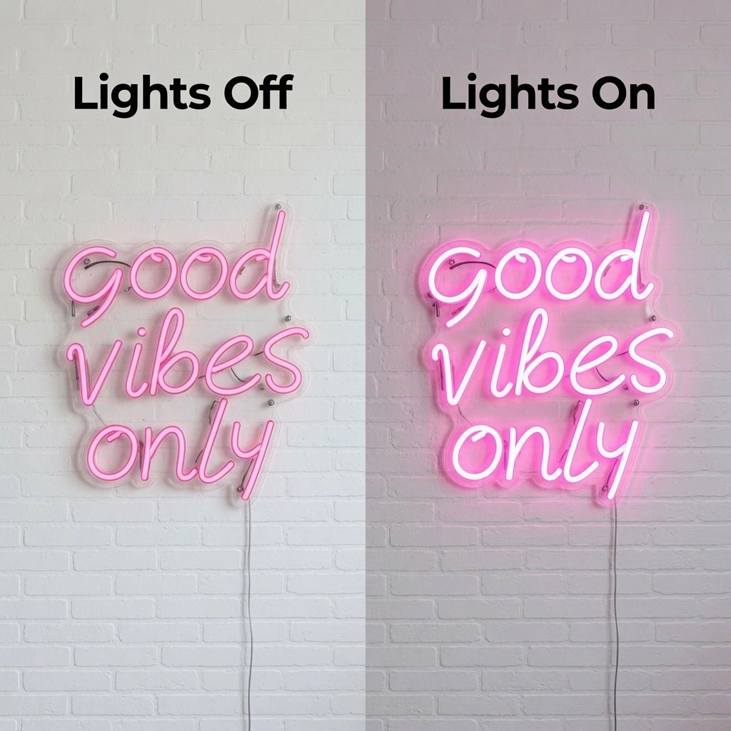 Good Vibes Only LED Neon Sign Home Wall Art Wall Decor - Shineneon