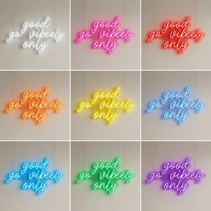 Good Vibes Only LED Neon Sign Home Wall Art Wall Neon Sign - Shineneon